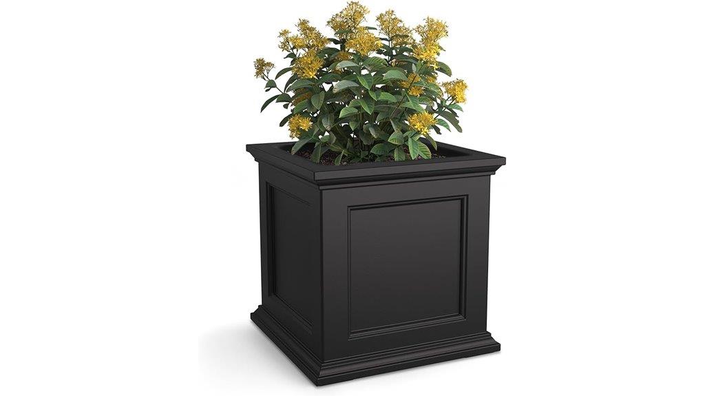 square 20 inch planter
