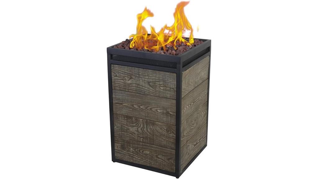 square propane fire pit