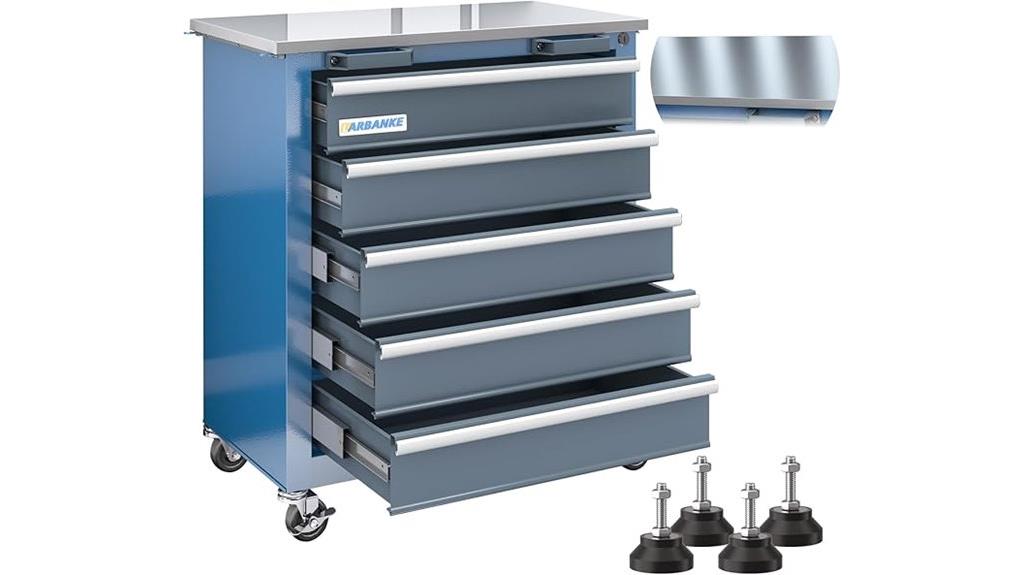 stainless locking rolling chest