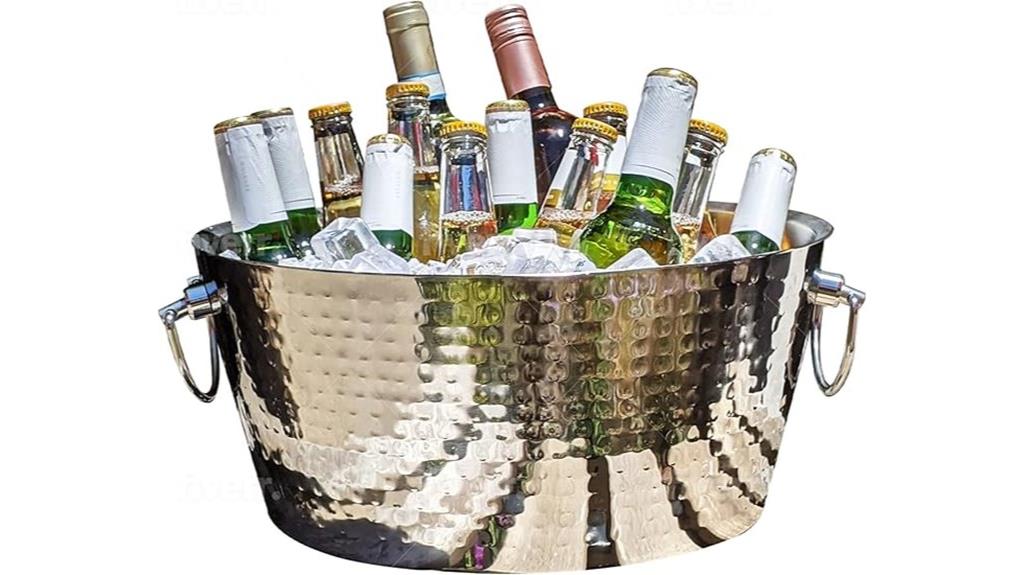 stainless steel beverage tub