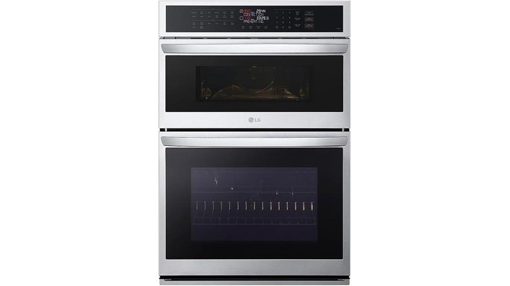 stainless steel double oven