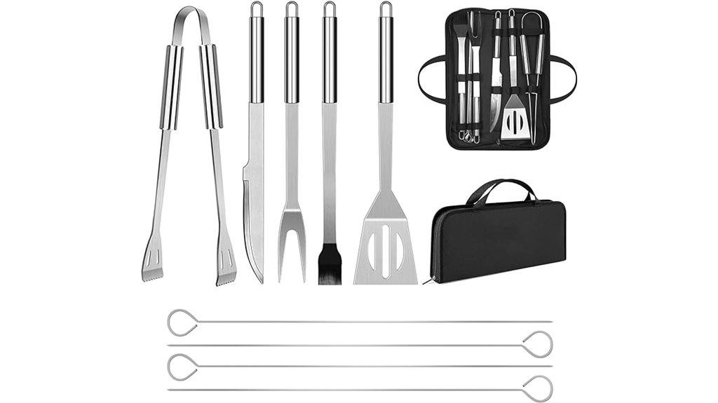 stainless steel grill toolset