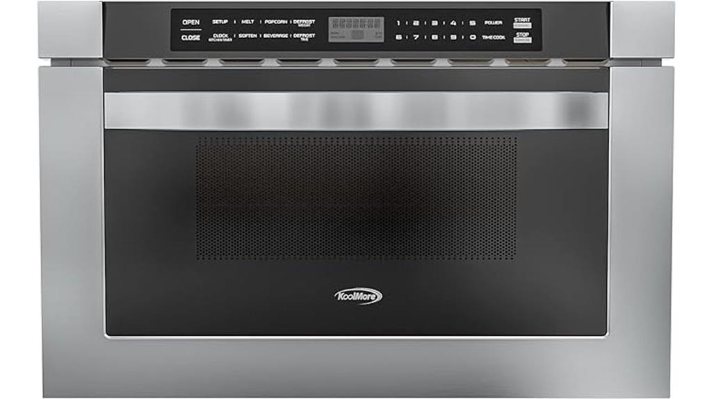 stainless steel microwave drawer