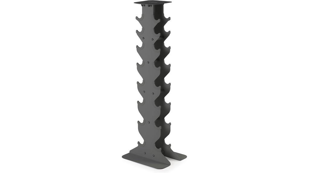 sturdy space saving dumbbell rack