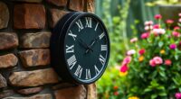 stylish durable outdoor clocks