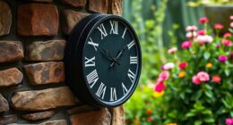 stylish durable outdoor clocks
