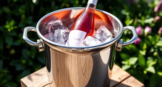 stylish outdoor wine chillers