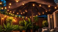 stylish patio light strings