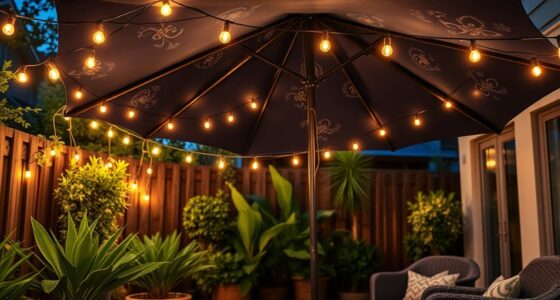 stylish patio light strings