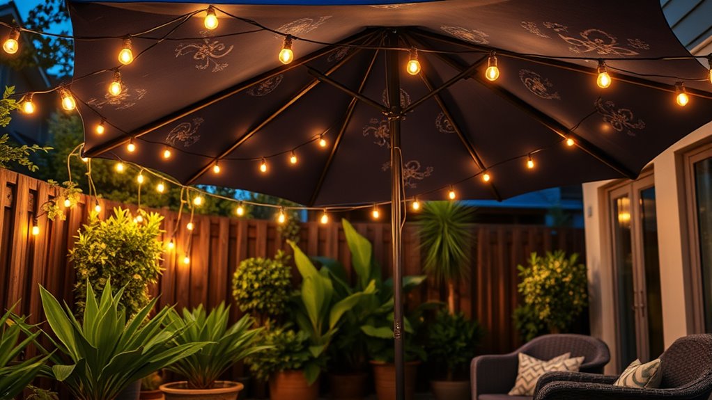 stylish patio light strings