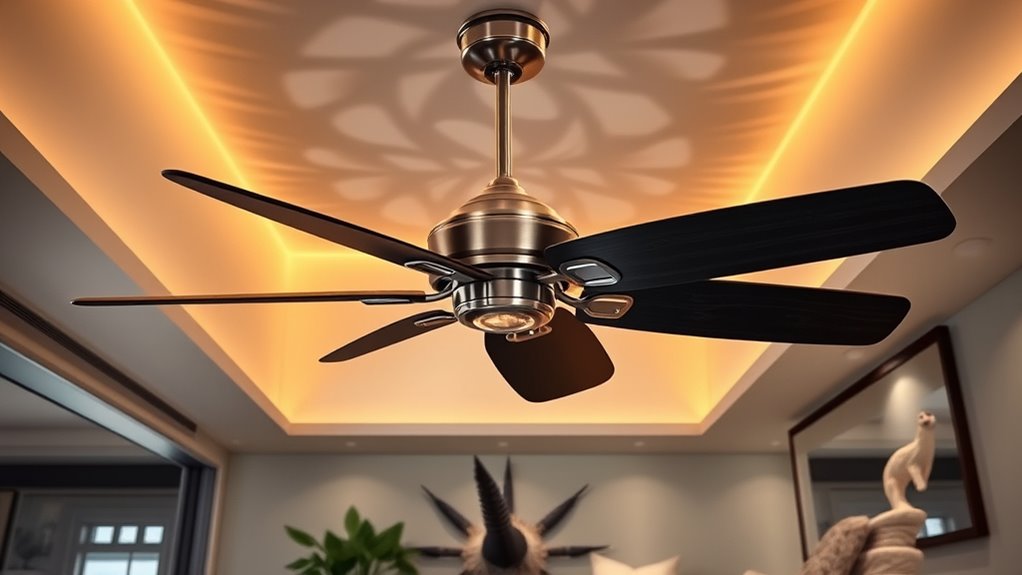 stylish retractable blade fans