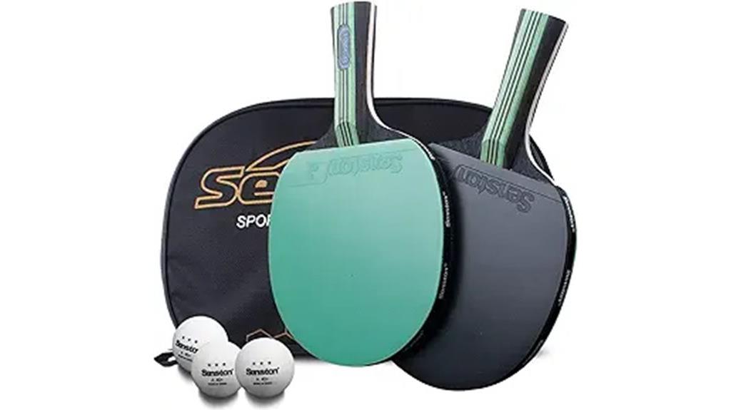 table tennis paddle set