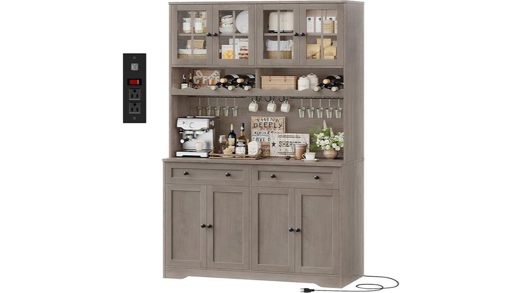 tall ash gray pantry