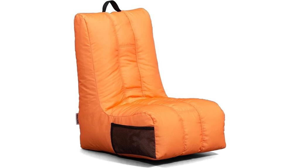 tangerine big joe lounger