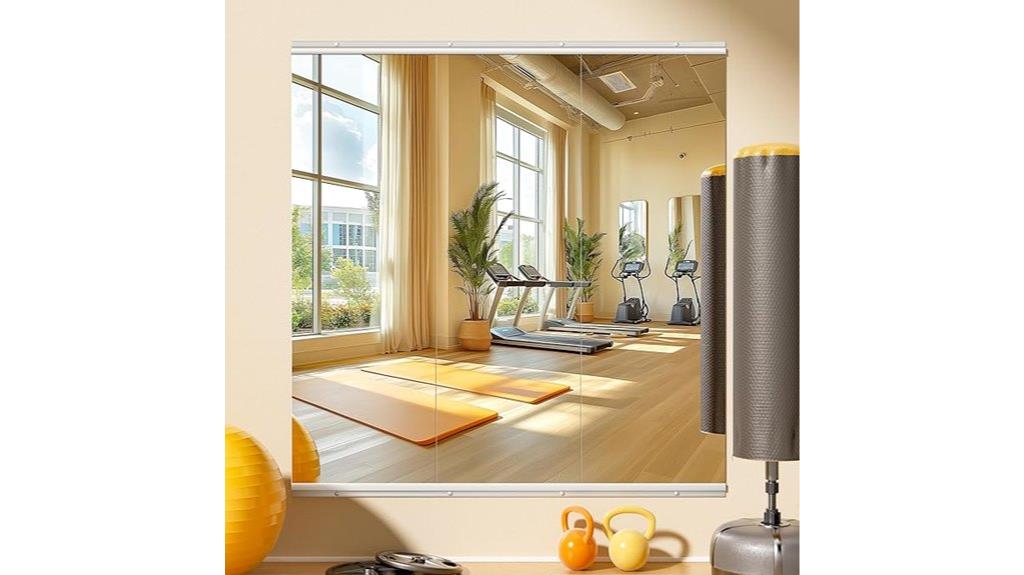 three frameless mirror set