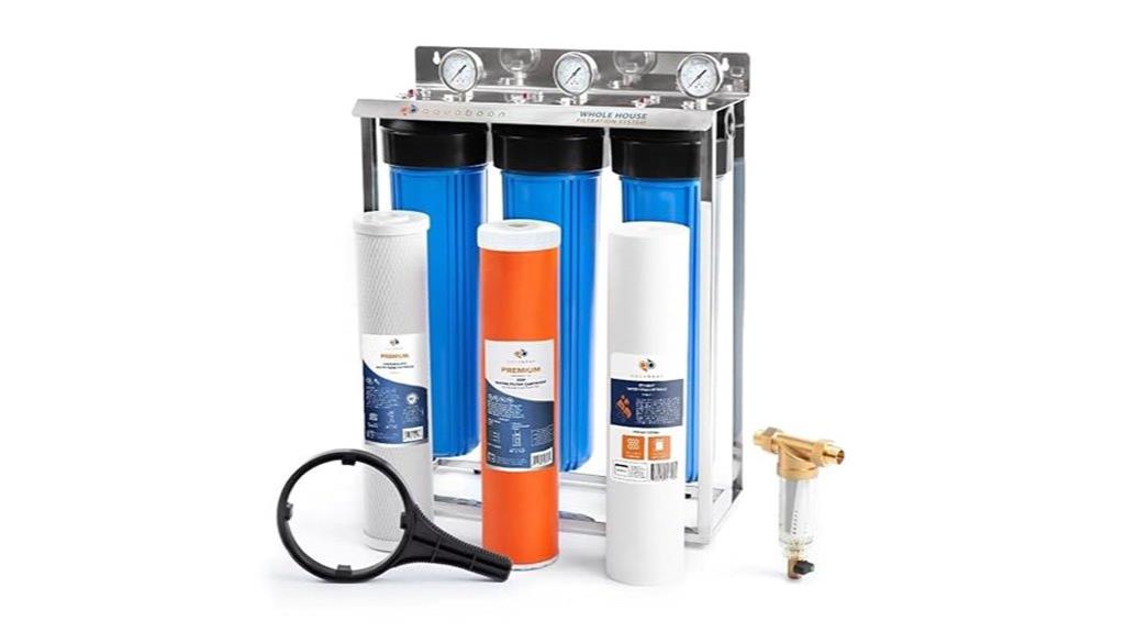 three stage whole house filtration