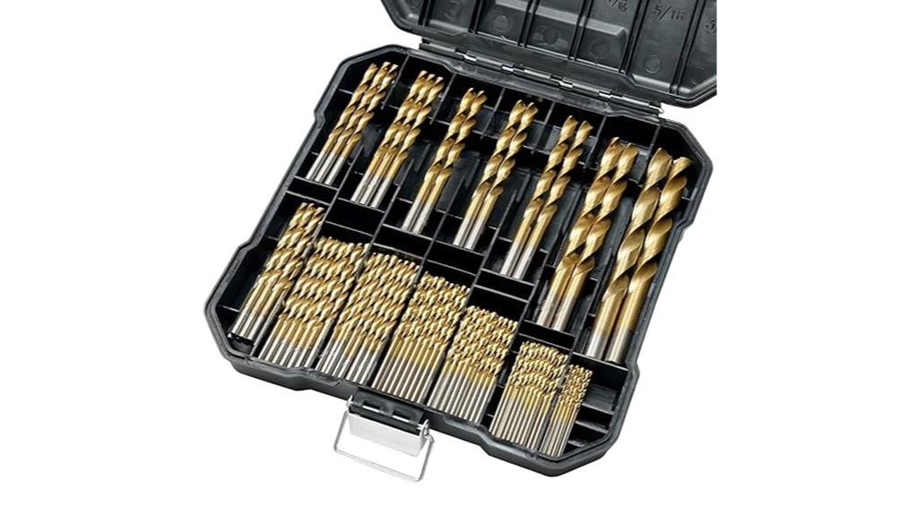titanium coated drill bit set