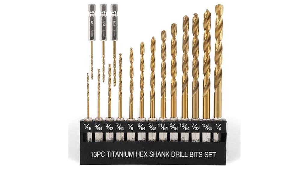 titanium drill bit set