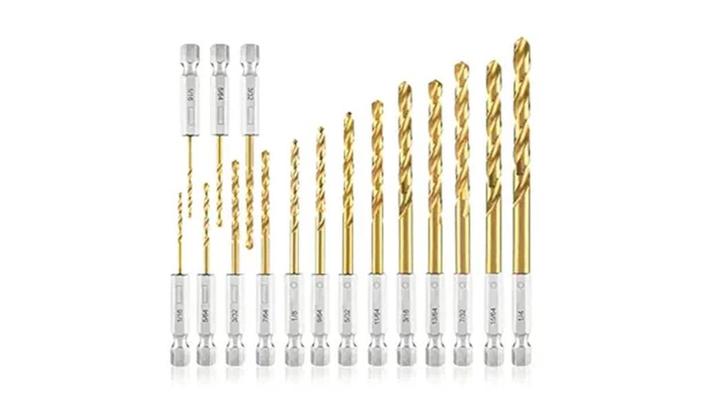 titanium impact drill set