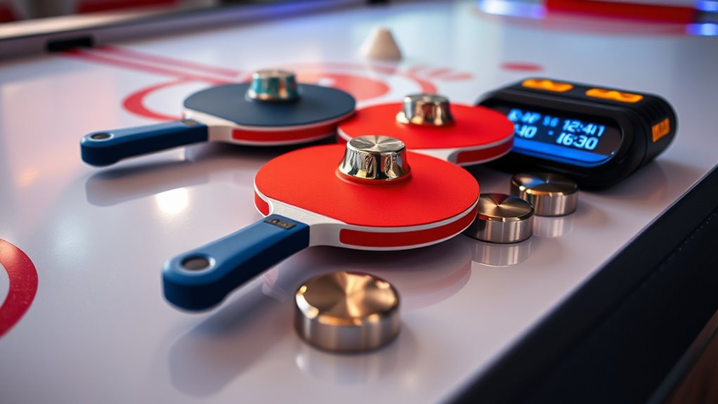 top air hockey accessories
