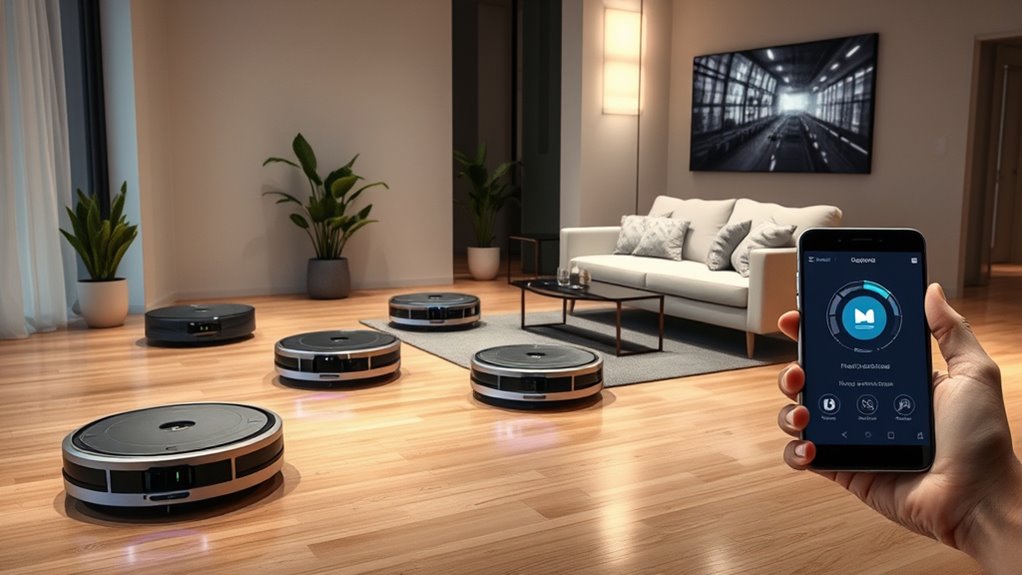 top app controlled robot vacuums