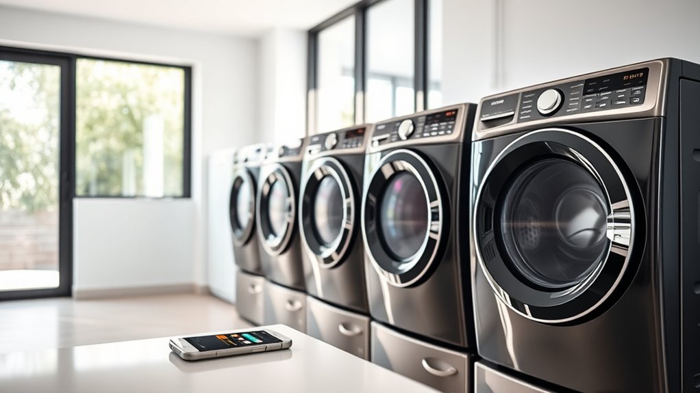 top app controlled washers