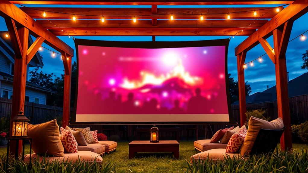 top backyard movie screens