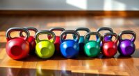 top coated kettlebell sets