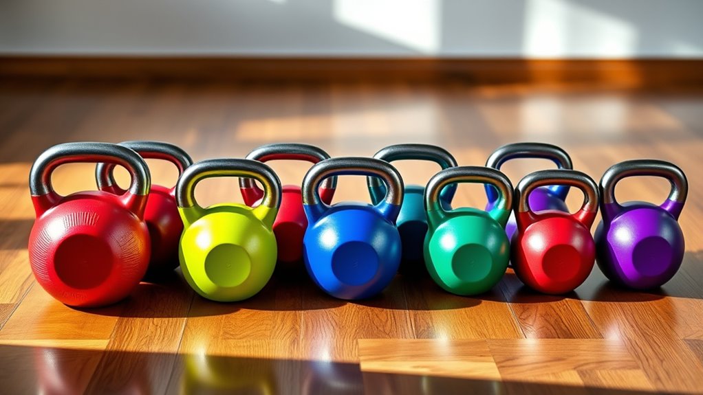 top coated kettlebell sets