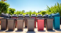 top collapsible outdoor trash cans