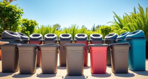 top collapsible outdoor trash cans