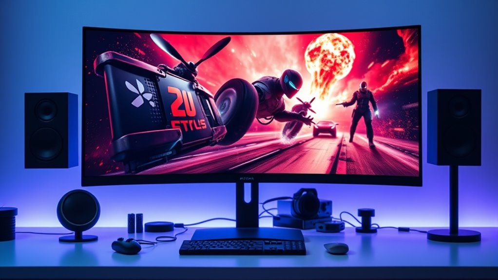top console gaming monitors