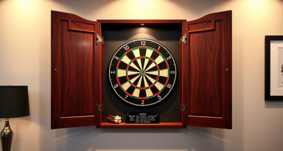 top dartboard cabinet sets