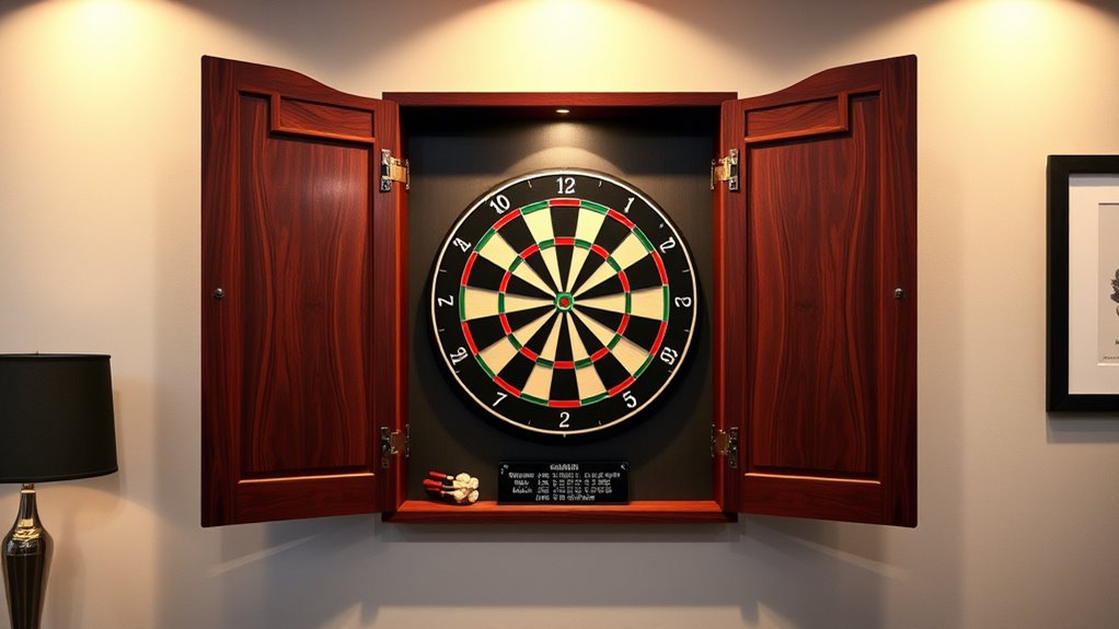 top dartboard cabinet sets