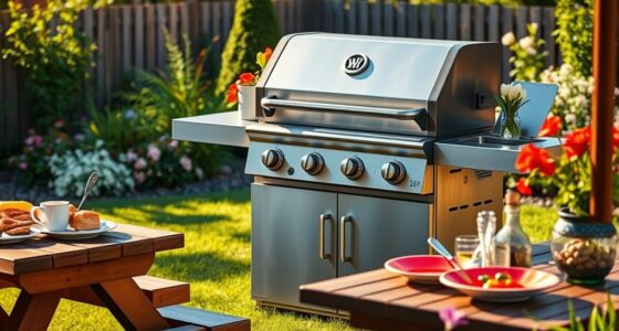 top gas grill side burners