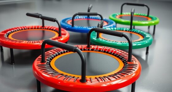 top handle mini trampolines