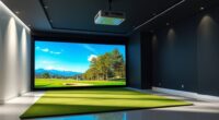 top home golf simulator screens