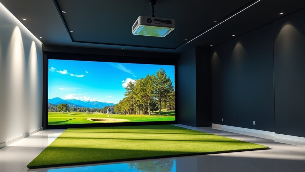 top home golf simulator screens