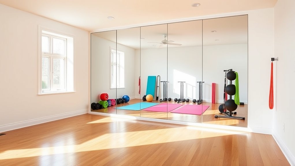 top home gym mirror kits