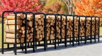 top metal firewood storage