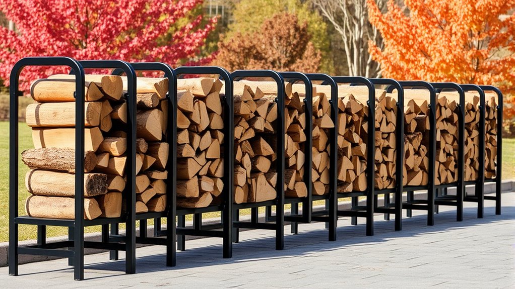 top metal firewood storage