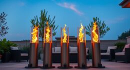 top outdoor propane fire columns