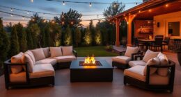 top patio fire pit sets