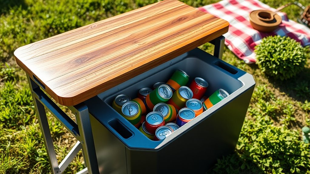 top portable cooler tables