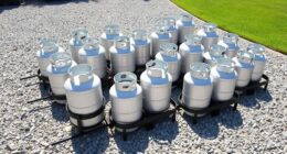 top propane tank storage options