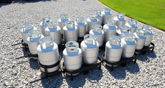 top propane tank storage options