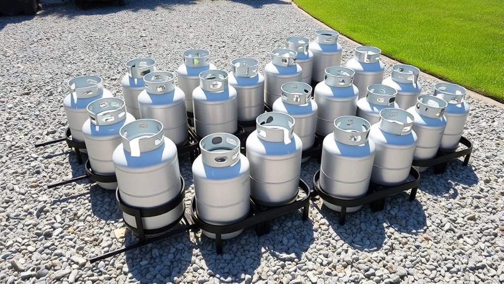 top propane tank storage options
