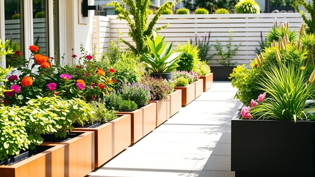 top self watering planters