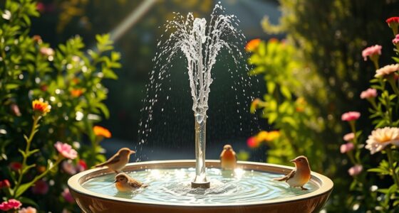 top solar bird bath fountains
