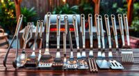 top stainless steel grill sets